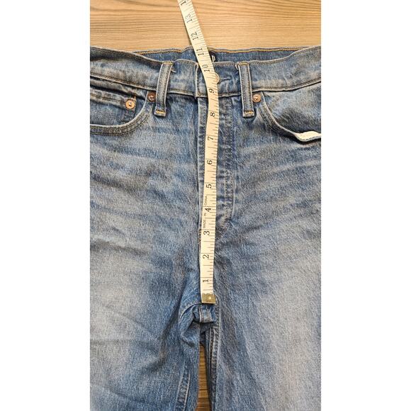 Gap Cheeky Straight Jeans Womens 0/25P Petite Button Fly Medium Wash High Rise - Picture 6 of 7